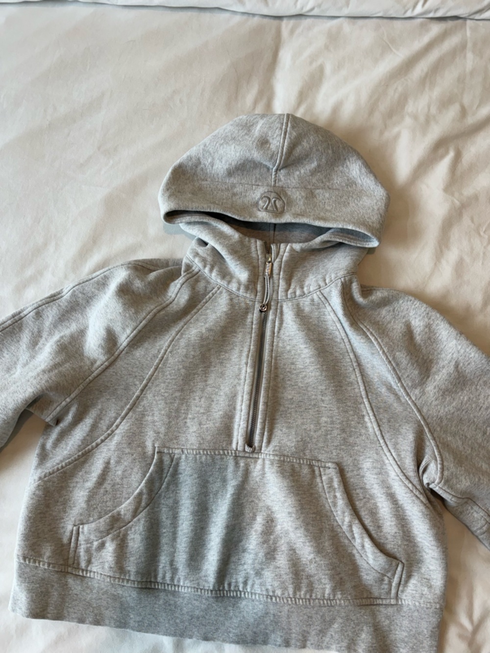lululemon athletica Heather Gray Half-Zip Hoodie